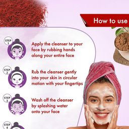 KURAIY Set Of 3 Kesar Chandan Enriched With Turmeric Face Wash-75ml Each image 4