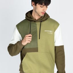 Status Quo Men Colourblocked Hooded Pullover Cotton Sweatshirt-image-23