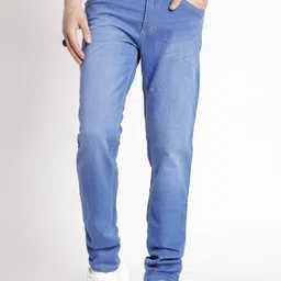 ODCC Men Comfort Regular Fit Mid-Rise Light Fade Stretchable Jeans-picture-6