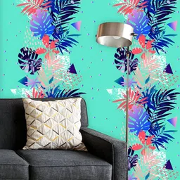 ArtzFolio Printed UV-Resistant Anti-Bacterial Tropical Leaves Grunge Peel & Stick Wallpaper-image-94