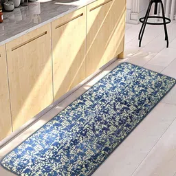 ELEGANT WEAVERS Blue & Beige Printed Durable FloorRunner-13