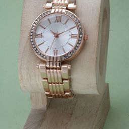 VIRAKTI Women Embellished Dial Bracelet Style Straps Analogue Watch H-05-ROSEGOLD-image-80