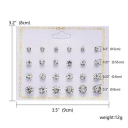 Honbon Set Of 12 Pearls Beaded Circular Shape Studs image 5