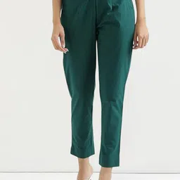 DIGITAL SHOPEE Women Cotton Pleated Trousers-image-34