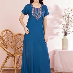 Sand Dune Embroidered Maxi Nightdress-picture-21