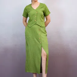 Athena Immutable V Neck Top With Skirt Co-Ords-picture-10
