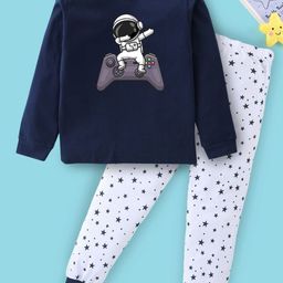 BLUSHES Kids Printed Pure Cotton Night Suit-picture-11