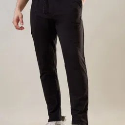 TIM PARIS Men Solid Pure Cotton Joggers-picture-8