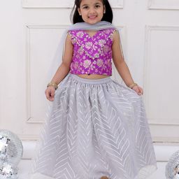 KID1 Girls Ready to Wear Lehenga & Blouse With Dupatta-image-39