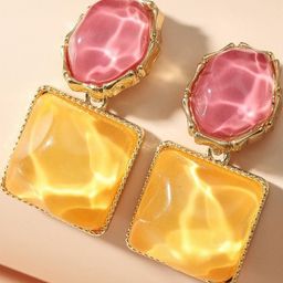 AKISON JEWELS Geometric Drop Earrings-image-20