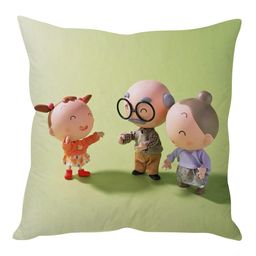 Stybuzz Cartoon Cushion Cover - Green-image-24