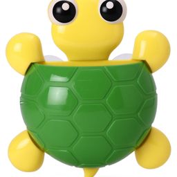 Tortoise Shaped Toothbrush Holder - Green Yellow-image-7