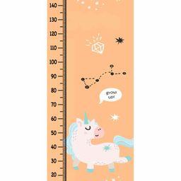 WENS Height Measurement Wall Sticker Unicorn Print - Peach-16