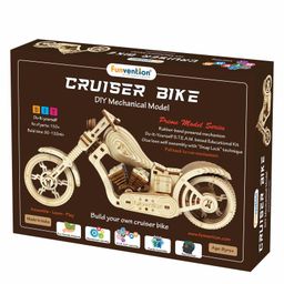 Funvention DIY Plywood Cruiser Bike Building Set - 150 Pieces-9