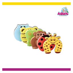 Adore Finger Pinch Guard Animal Print Multicolor - 6 Pieces-26