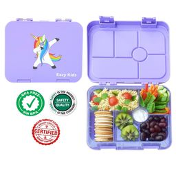 Eazy Kids 6 & 4  Convertible Bento Lunch Box - Purple-28