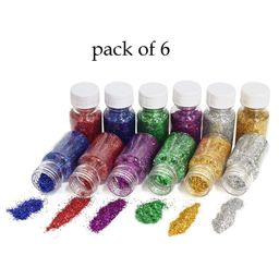 Funcart Craft Sparkle Confetti Pack of 6 - Multicolor (Shape May Vary)-19