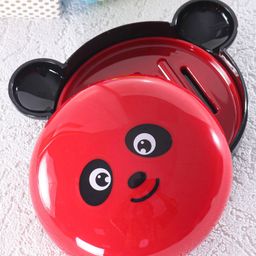 Babyhug Panda Shaped Soap Case - Red & Black-picture-2
