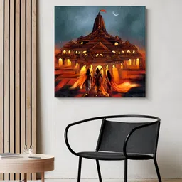 999Store Brown & Grey 1 Piece Wood Religious Wall Paintings-image-94