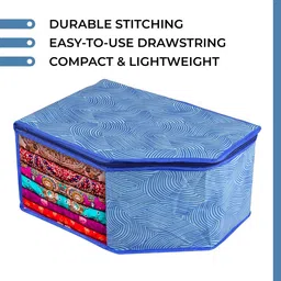 Kuber Industries Blue Set of 3 Regular Multi-Utility Organisers image 4