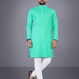 Attigo Men Mandarin Collar Kurta-image-129