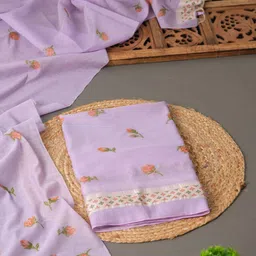 GAJARAI Floral Woven Design Unstitched Dress Material-picture-11