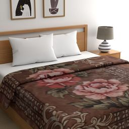 raymond home Floral Double Mink Blanket for Heavy Winter-picture-13