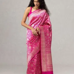 MORDEN MUSE Ethnic Motifs Woven Woven Design Saree-picture-18