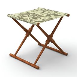 Chumbak Grey & Yellow Printed Bistro FoldableStool image 2