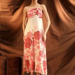 Kazo Flavia Women Floral Print Smocked Empire Maxi Dress-image-28
