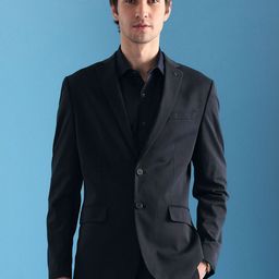 Arrow Slim-Fit Single Breasted Notched Lapel Cotton Formal Blazer-picture-58