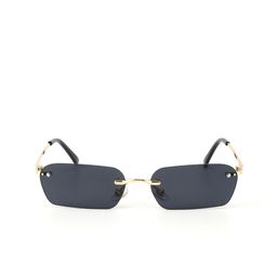 SALTY Women Black Lens & Gold-Toned Rectangle Sunglasses with-image-59