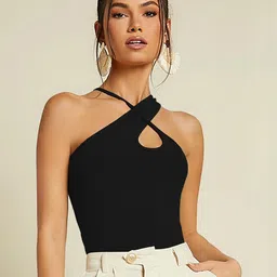 CORSICA Halter Neck Tank Crop Top-21