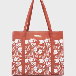 Caprese Lively Floral Printed Structured Shoulder Bag-47