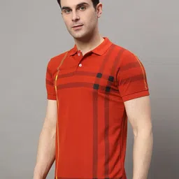 RELANE Men Striped Polo Collar Cotton T-shirt-picture-13
