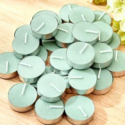 Aromatic Fables Green 50 pieces Tea Light Candle-image-51