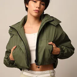 ONLY Women Hooded Solid Casual Sporty Jacket-picture-29