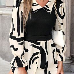 Stylecast X Slyck Print Puff Sleeve Top-image-2
