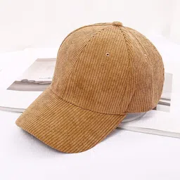 ALAMOS Men Corduroy Beige Baseball Cap-picture-24