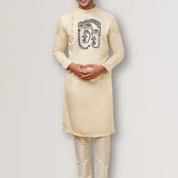 PulseIQ Men Ethnic Motifs Printed Kurta-image-78