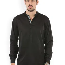 even Black Short Kurta-image-8