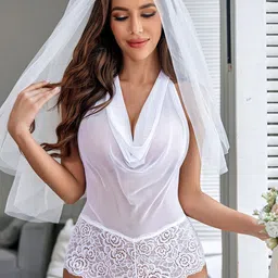 Softwrap Women Halter Neck Baby Doll-image-52