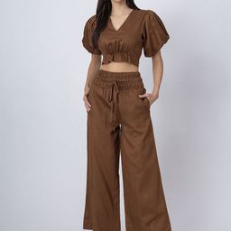 Moomaya Pure Cotton Top With Trousers Co-Ords-image-65