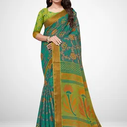 KALINI Minaxi Brasso Ethnic Motif Printed Saree-picture-20