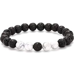Divine souvenirs Unisex Artificial Beaded Elasticated Bracelet-48