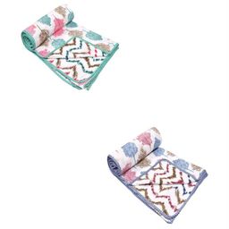 CHICERY White & Pink Ethnic Motifs AC Room 210 GSM Single Bed Dohar-image-7