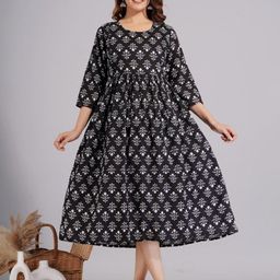 TANISHA Floral Print Maternity A-Line Dress-image-61