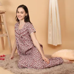 Sweet Dreams Printed Maxi Nightdress-image-75