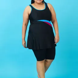 LYCOT Colourblocked Swimwear With Attached Shorts-41