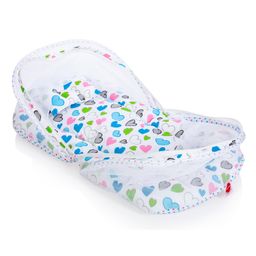 Vparents Daisy Baby Feeding Pillow Bedding Set With Mosquito Net And Sleeping Bag Combo - Blue image 3